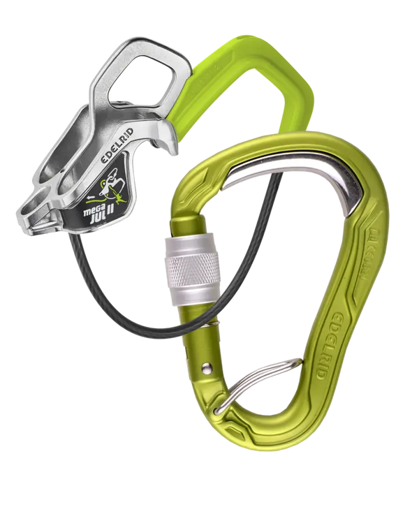 Edelrid MegaJul + HMS Bulletprood Screw FG Belay Device