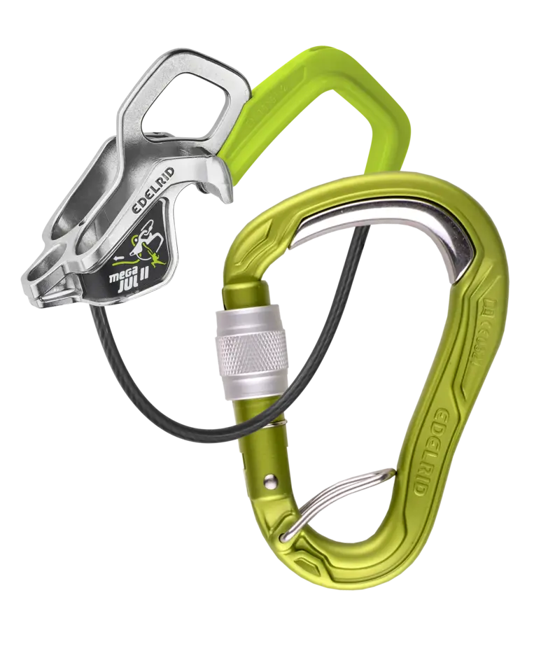 Edelrid MegaJul + HMS Bulletprood Screw FG Belay Device