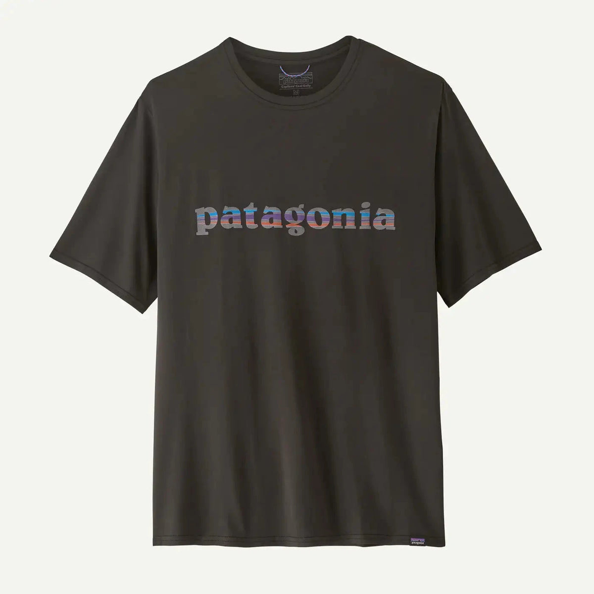 Patagonia Capilene Cool Daily Graphic Shirt - Men's - 73 TEXT LOGO: BLACK