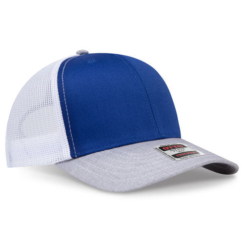 OTTO CAP 112-1  - 6 Panel Mid Profile Mesh Back Trucker Hat