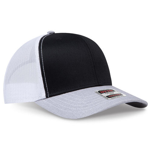 OTTO CAP 112-1  - 6 Panel Mid Profile Mesh Back Trucker Hat