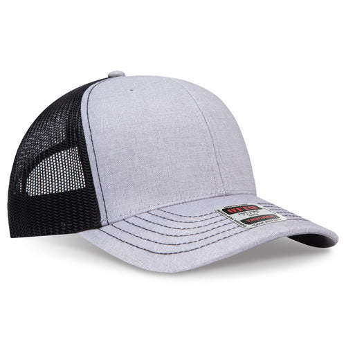 OTTO CAP 112-1  - 6 Panel Mid Profile Mesh Back Trucker Hat