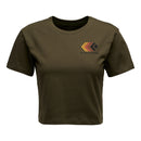 Black Diamond Women's Faded Crop Short Sleeve Tee – Organic Cotton & Relaxed Fit