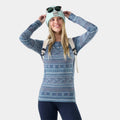 Smartwool Women's Classic Thermal Merino Base Layer in Nightfall Fair Isle Fun