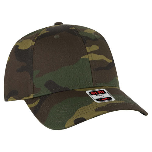 OTTO CAP® 78-353 - Camouflage 6 Panel Low Profile Baseball Cap