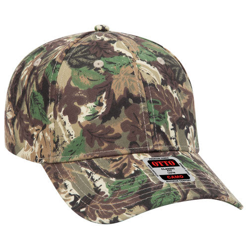 OTTO CAP® 78-353 - Camouflage 6 Panel Low Profile Baseball Cap
