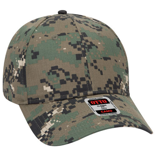 OTTO CAP® 78-353 - Camouflage 6 Panel Low Profile Baseball Cap