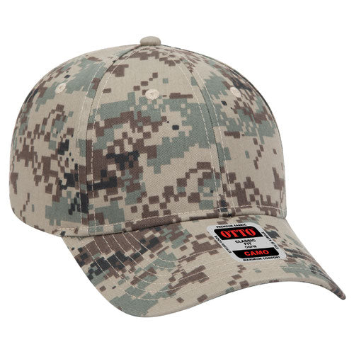 OTTO CAP® 78-353 - Camouflage 6 Panel Low Profile Baseball Cap