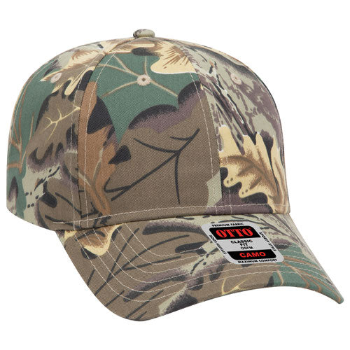 OTTO CAP® 78-353 - Camouflage 6 Panel Low Profile Baseball Cap
