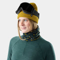 Smartwool Thermal Merino Reversible Neck Gaiter in Dark Teal Wild Blossom