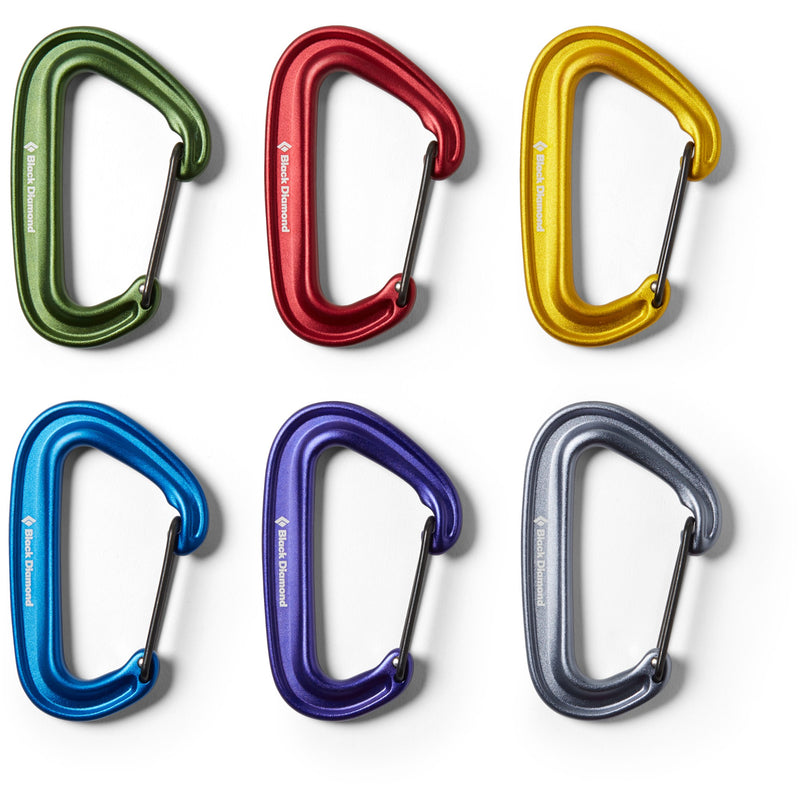 Black Diamond LiteWire Rack Pack | Set of Lightweight and Durable Carabiners for Efficient Climbing Gear Organization