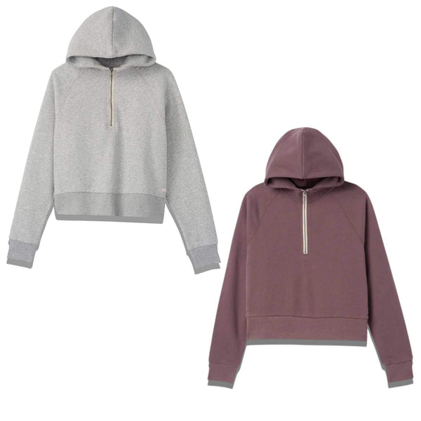 Vuori Restore Half Zip Hoodie - Women's | Ultra-Soft, Relaxed-Fit Hoodie for Cozy Comfort & Everyday Wear
