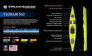 Wilderness Systems Tsunami 140 Day Touring Kayak – Fast, Stable, and Comfortable Kayak for Long-Distance Paddling