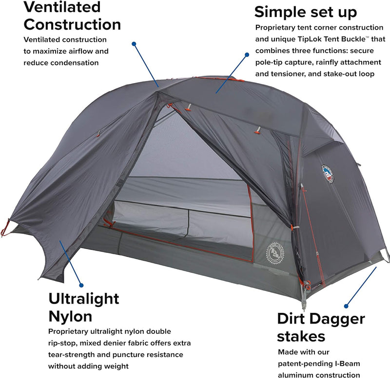 Big Agnes Copper Spur High Volume Ultralight Bike Pack Camping Tent