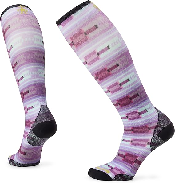 Smartwool Women's Ski Zero Cushion Flirt With Me Print Over The Calf Socks