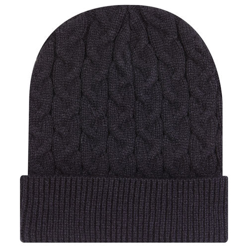 OTTO CAP® 82-1 - Cable Knit Beanie 12"  w/ Rib Knit Cuff