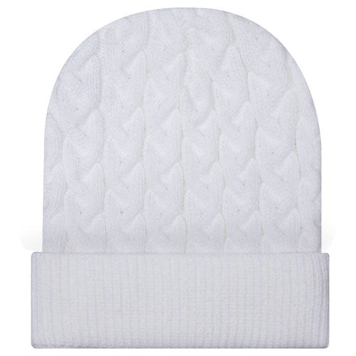 OTTO CAP® 82-1 - Cable Knit Beanie 12"  w/ Rib Knit Cuff