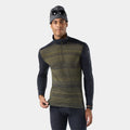 Smartwool Men's Classic Thermal Merino Base Layer 1/4 Zip in Bronze Color Shift
