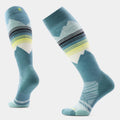Smartwool Women's Ski Targeted Cushion Pattern Over The Calf Socks in Dusty Teal