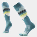 Smartwool Women's Ski Targeted Cushion Pattern Over The Calf Socks in Dusty Teal
