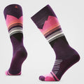 Smartwool Women's Ski Targeted Cushion Pattern Over The Calf Socks in Purple Iris