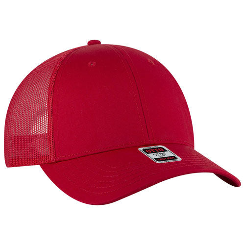 OTTO CAP 83-1239 -  6 Panel Low Profile Mesh Back Trucker Hat