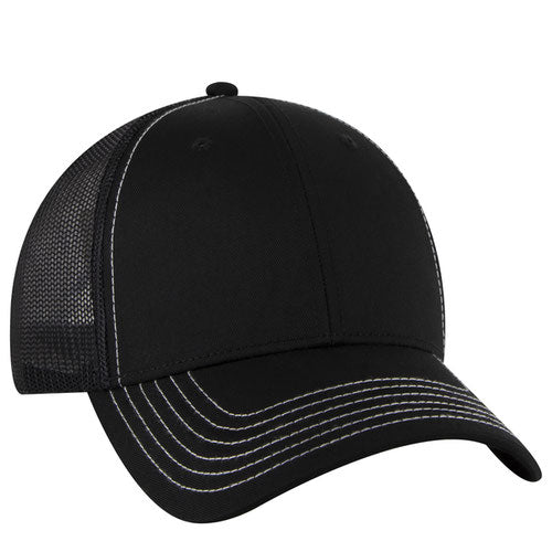 OTTO CAP 83-1239 -  6 Panel Low Profile Mesh Back Trucker Hat