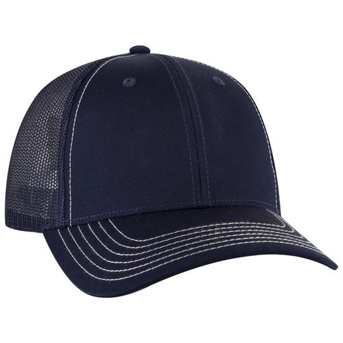 OTTO CAP 83-1239 -  6 Panel Low Profile Mesh Back Trucker Hat