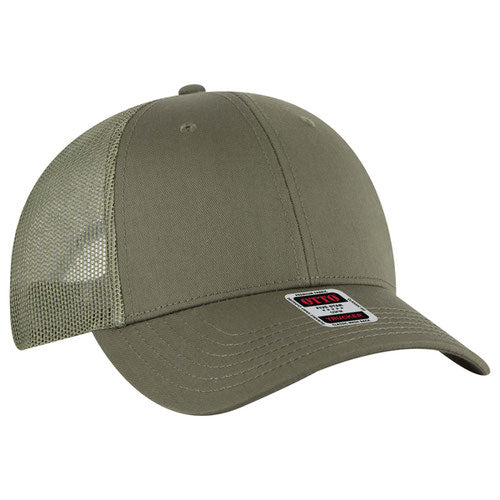 OTTO CAP 83-1239 -  6 Panel Low Profile Mesh Back Trucker Hat