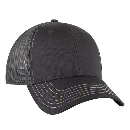 OTTO CAP 83-1239 -  6 Panel Low Profile Mesh Back Trucker Hat