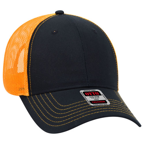 OTTO CAP 83-1239 -  6 Panel Low Profile Mesh Back Trucker Hat