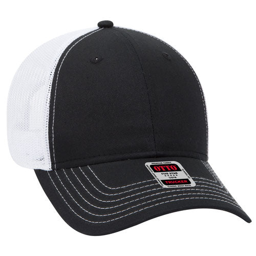 OTTO CAP 83-1239 -  6 Panel Low Profile Mesh Back Trucker Hat