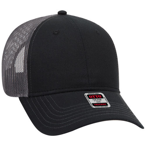 OTTO CAP 83-1239 -  6 Panel Low Profile Mesh Back Trucker Hat