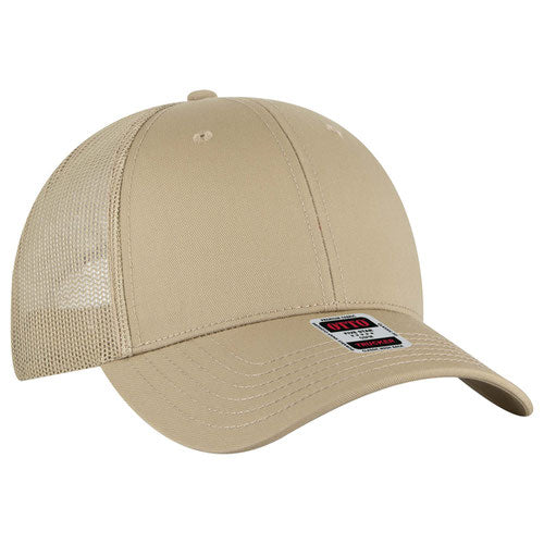OTTO CAP 83-1239 -  6 Panel Low Profile Mesh Back Trucker Hat