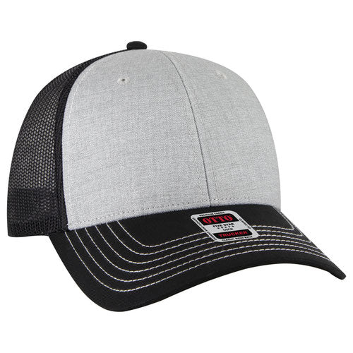 OTTO CAP 83-1239 -  6 Panel Low Profile Mesh Back Trucker Hat
