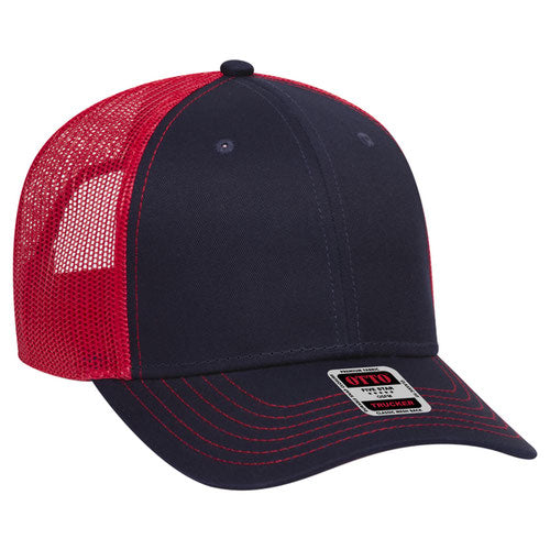 OTTO CAP 83-1239 -  6 Panel Low Profile Mesh Back Trucker Hat