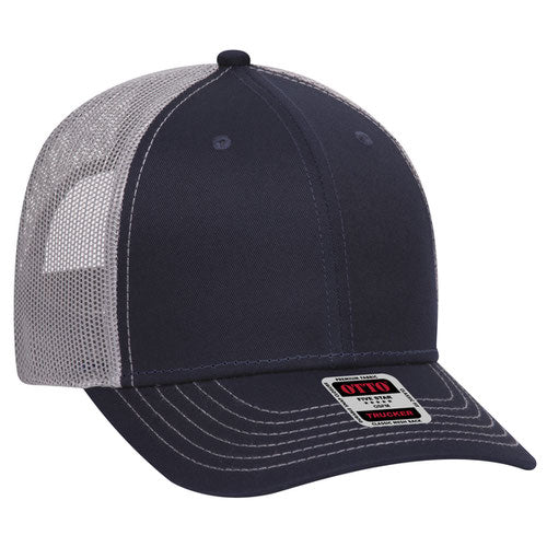 OTTO CAP 83-1239 -  6 Panel Low Profile Mesh Back Trucker Hat