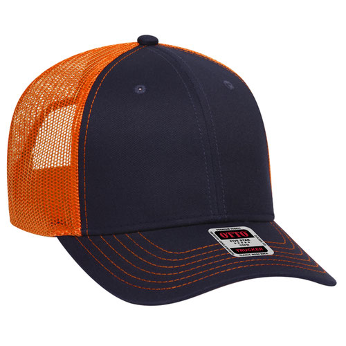 OTTO CAP 83-1239 -  6 Panel Low Profile Mesh Back Trucker Hat
