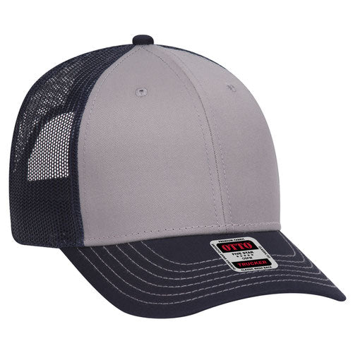 OTTO CAP 83-1239 -  6 Panel Low Profile Mesh Back Trucker Hat