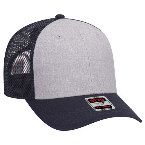 OTTO CAP 83-1239 -  6 Panel Low Profile Mesh Back Trucker Hat