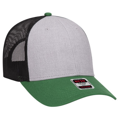 OTTO CAP 83-1239 -  6 Panel Low Profile Mesh Back Trucker Hat