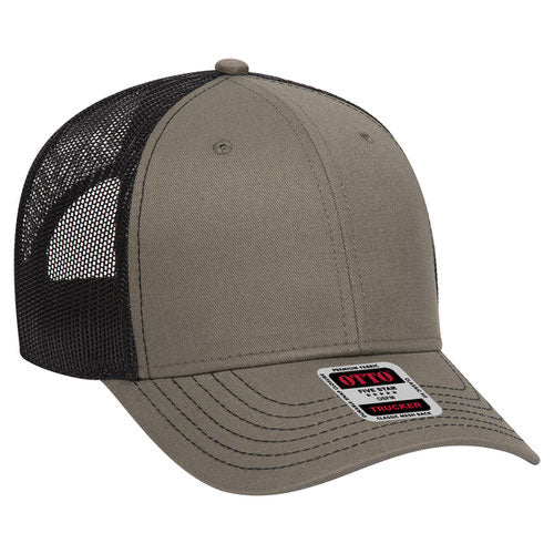OTTO CAP 83-1239 -  6 Panel Low Profile Mesh Back Trucker Hat