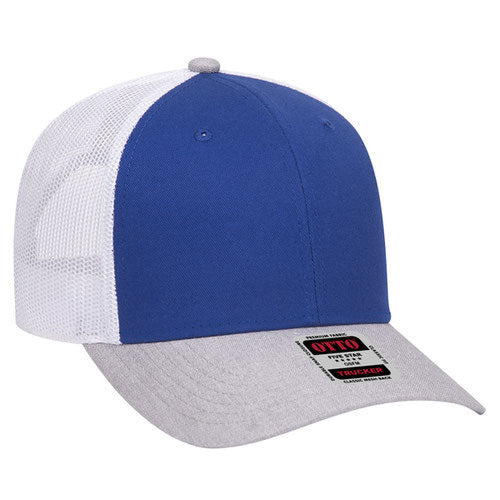 OTTO CAP 83-1239 -  6 Panel Low Profile Mesh Back Trucker Hat