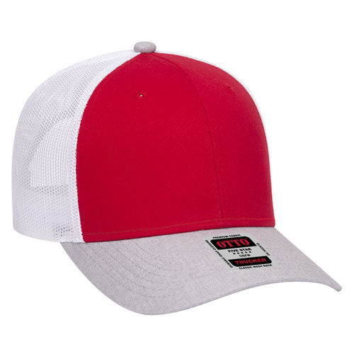 OTTO CAP 83-1239 -  6 Panel Low Profile Mesh Back Trucker Hat