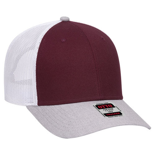 OTTO CAP 83-1239 -  6 Panel Low Profile Mesh Back Trucker Hat