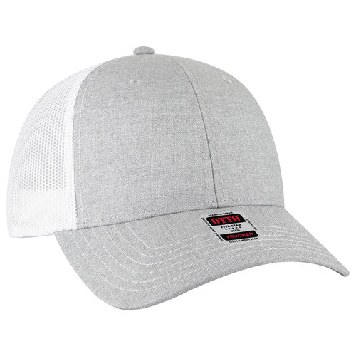 OTTO CAP 83-1239 -  6 Panel Low Profile Mesh Back Trucker Hat