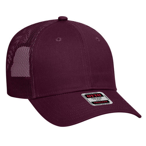 OTTO CAP® 83-473 - 6 Panel Low Profile Mesh Back Trucker Hat