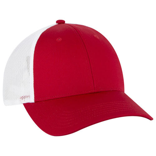 OTTO CAP® 83-473 - 6 Panel Low Profile Mesh Back Trucker Hat