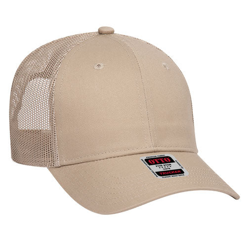 OTTO CAP® 83-473 - 6 Panel Low Profile Mesh Back Trucker Hat