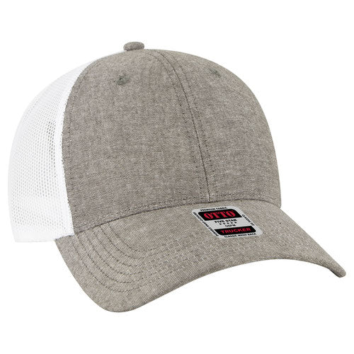 OTTO CAP® 83-473 - 6 Panel Low Profile Mesh Back Trucker Hat